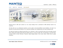 Tablet Screenshot of mainteq-eu.com